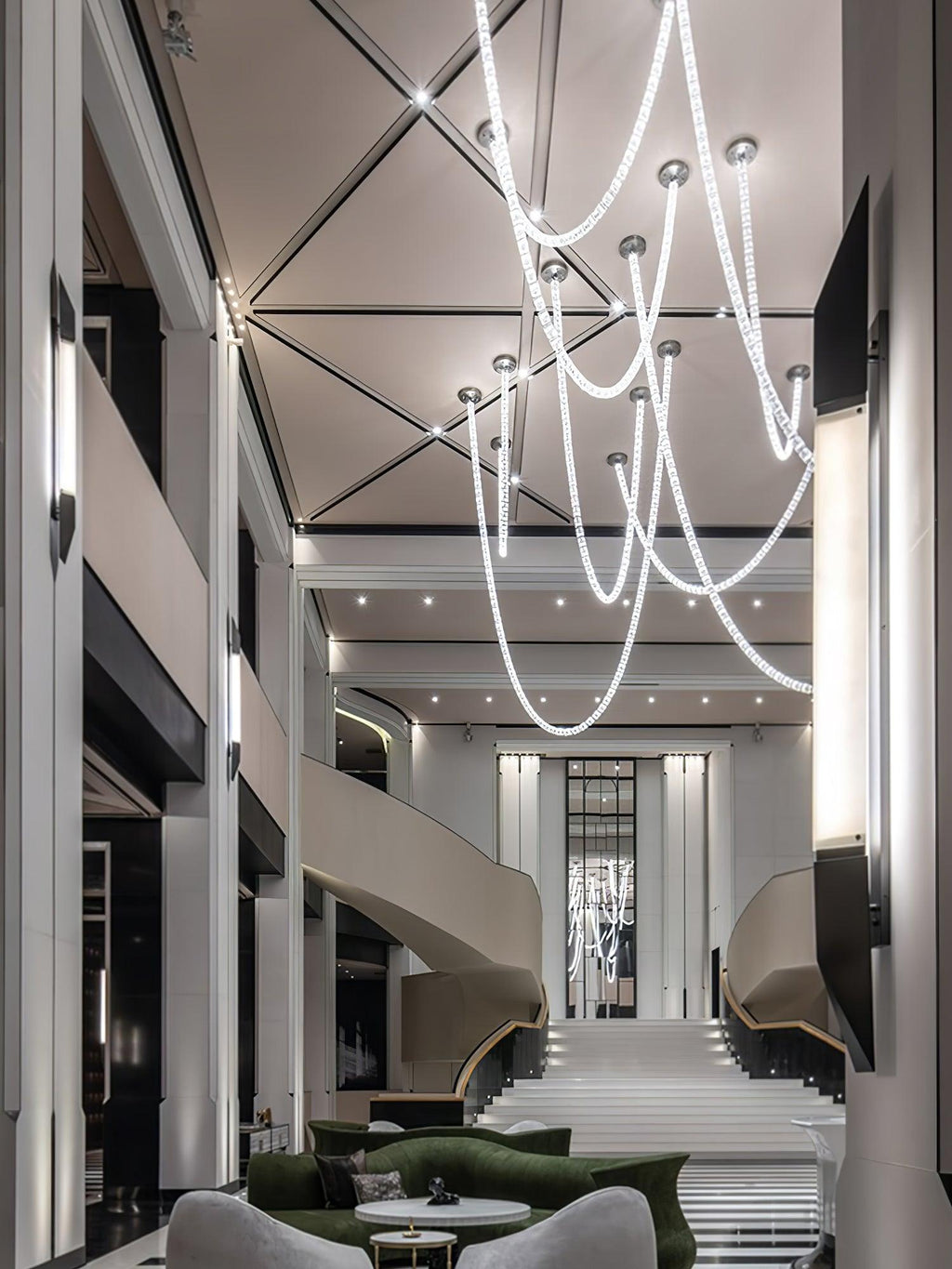 Elegant The Gabriel Branch LED Chandelier | Custom Size & Made-to-Order Lighting for Luxury Homes & Commercial Spaces