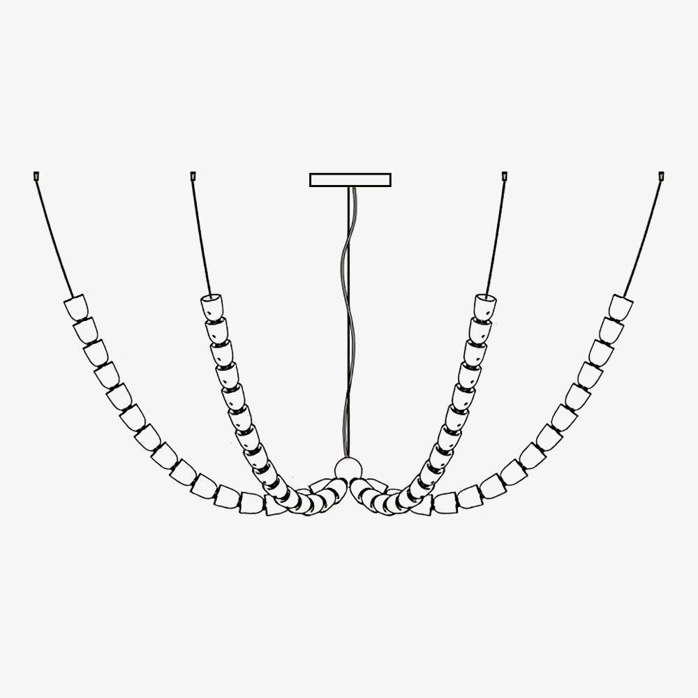 Elegant The Gabriel Branch LED Chandelier | Custom Size & Made-to-Order Lighting for Luxury Homes & Commercial Spaces