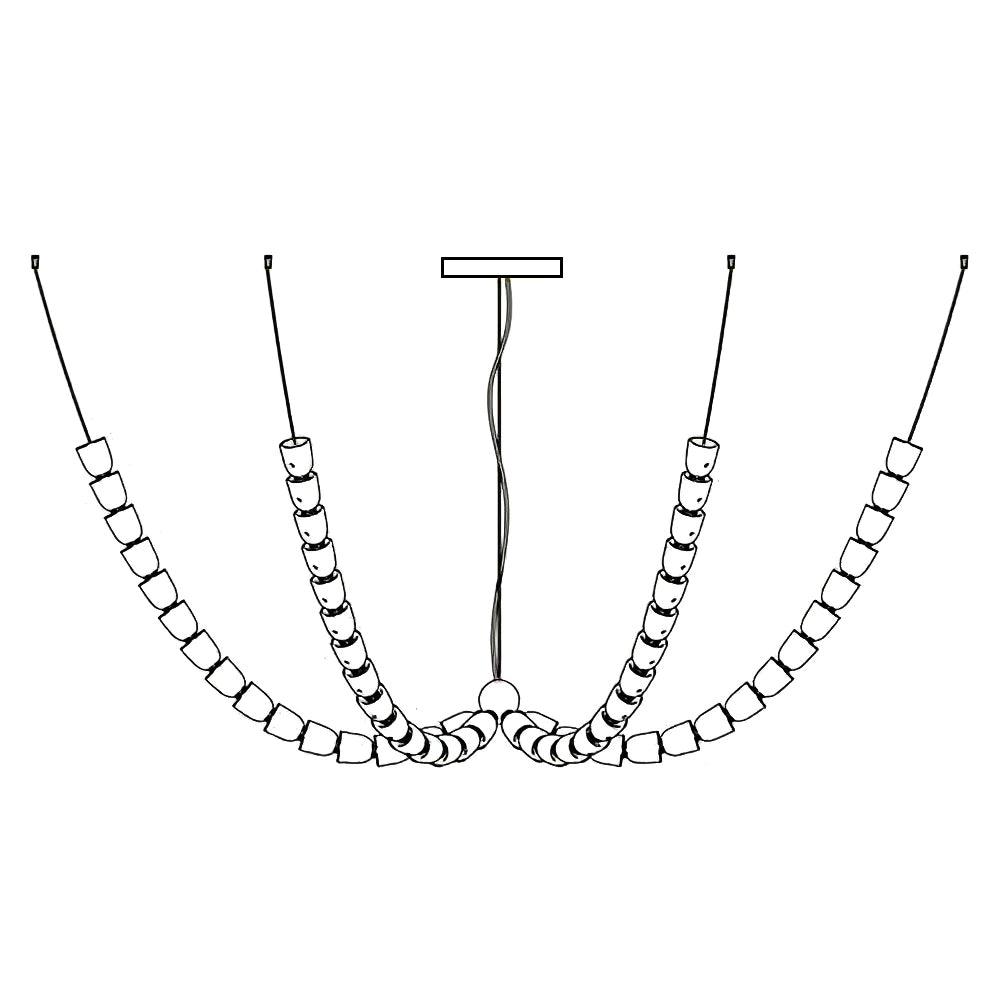 Elegant The Gabriel Branch LED Chandelier | Custom Size & Made-to-Order Lighting for Luxury Homes & Commercial Spaces