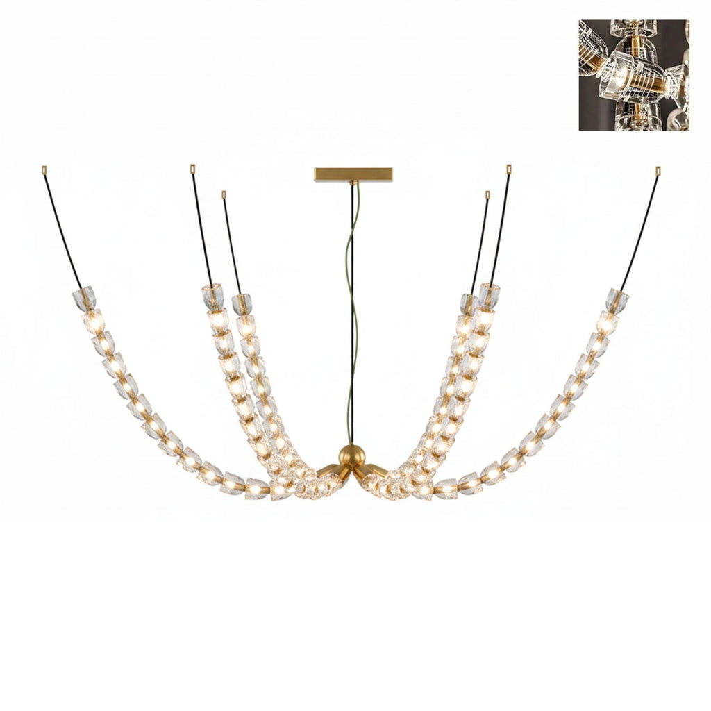 Elegant The Gabriel Branch LED Chandelier | Custom Size & Made-to-Order Lighting for Luxury Homes & Commercial Spaces