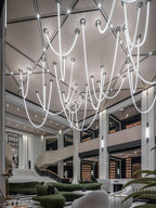 Designer The Gabriel Infinity LED Chandelier | Custom Size & Made-to-Order Lighting for Luxury Homes & Commercial