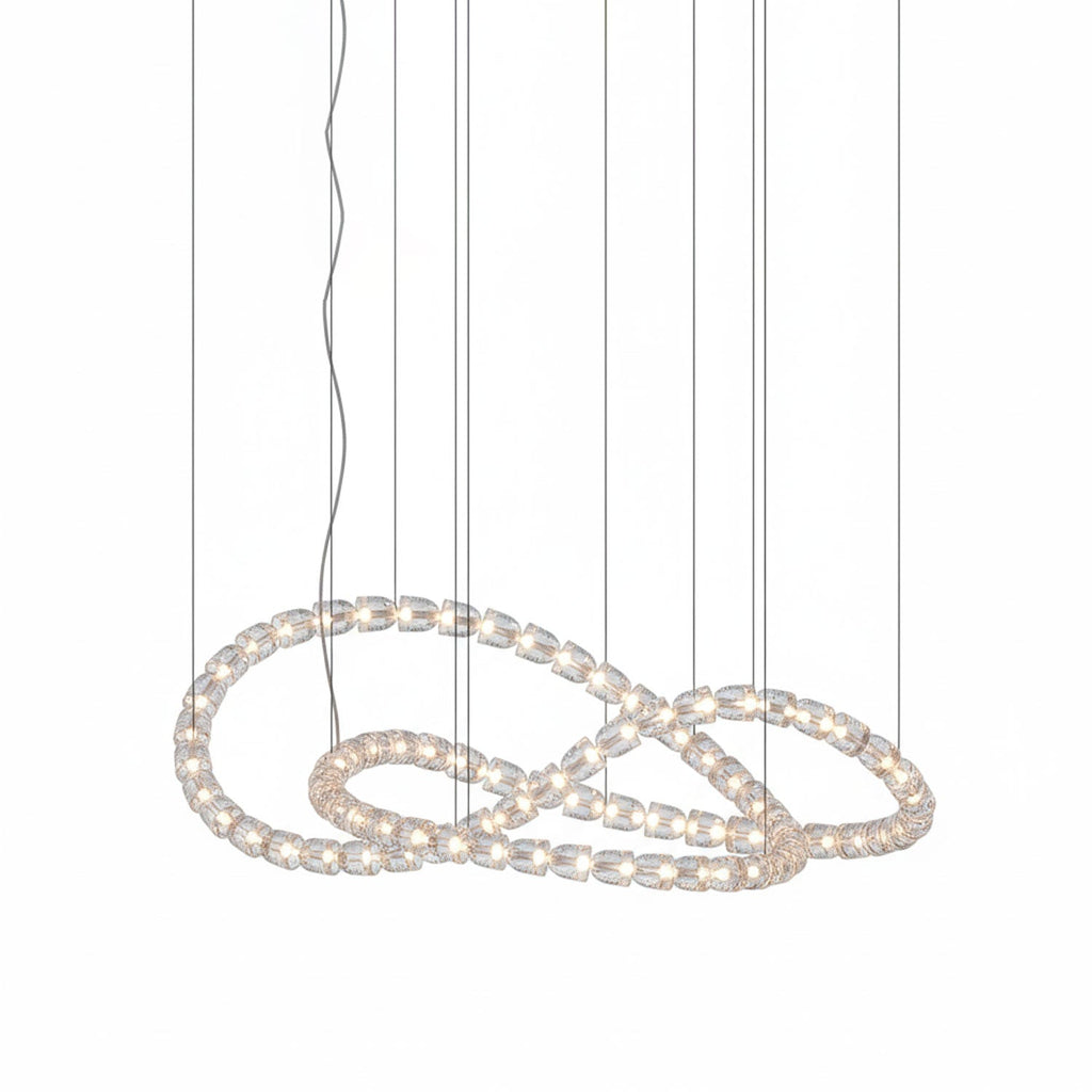 Designer The Gabriel Infinity LED Chandelier | Custom Size & Made-to-Order Lighting for Luxury Homes & Commercial