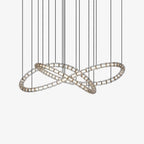Elegant The Gabriel Infinity Loop LED Chandelier | Custom Size & Made-to-Order Lighting for Luxury Homes & Commercial