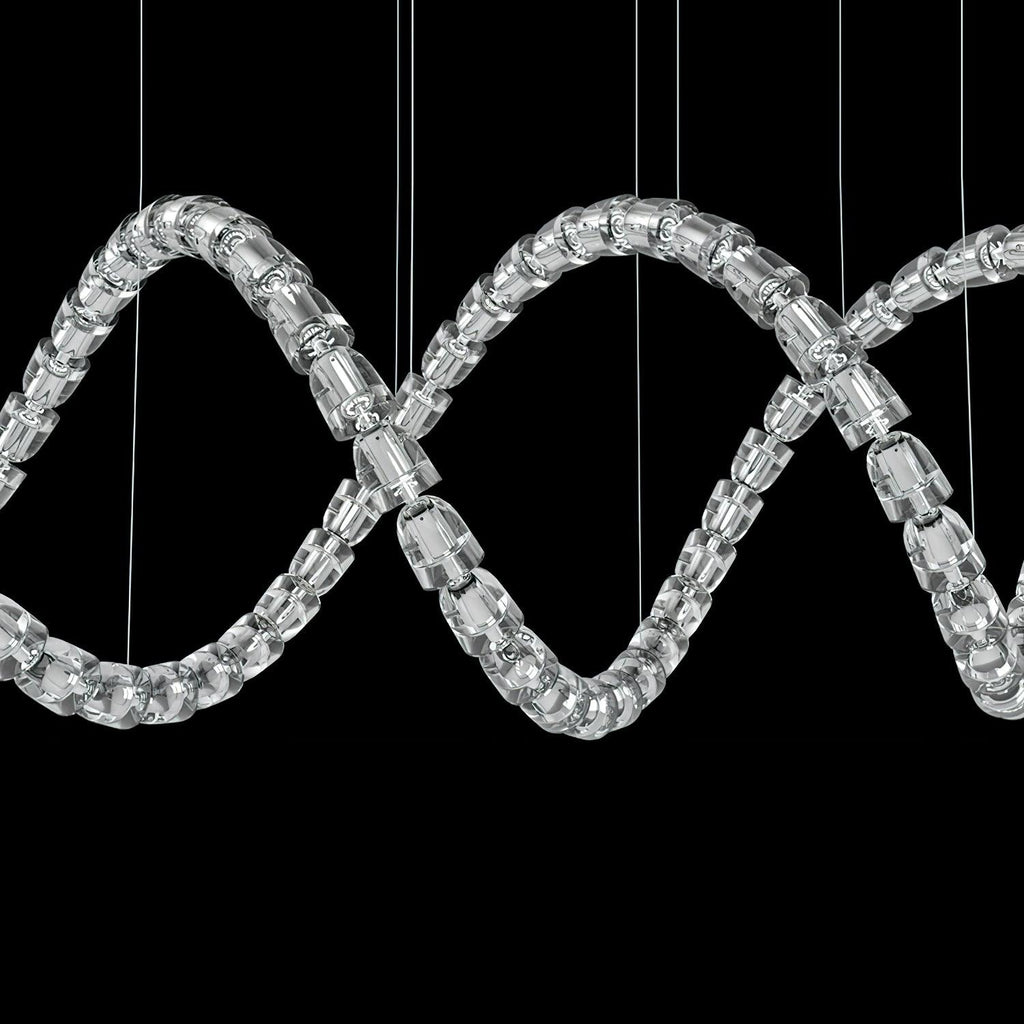 Elegant The Gabriel Infinity Loop LED Chandelier | Custom Size & Made-to-Order Lighting for Luxury Homes & Commercial