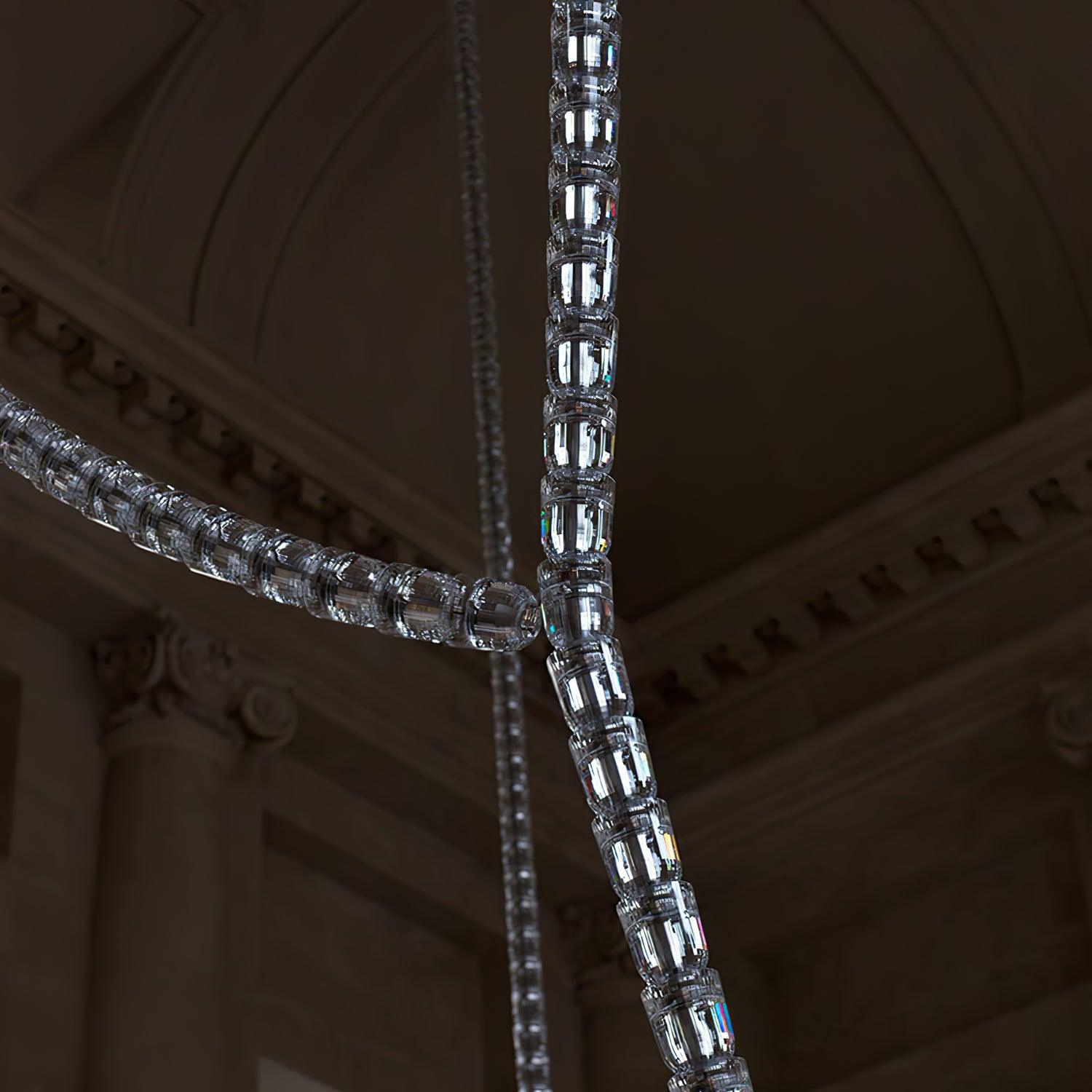 Elegant The Gabriel Infinity Loop LED Chandelier | Custom Size & Made-to-Order Lighting for Luxury Homes & Commercial