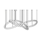 Elegant The Gabriel Infinity Loop LED Chandelier | Custom Size & Made-to-Order Lighting for Luxury Homes & Commercial