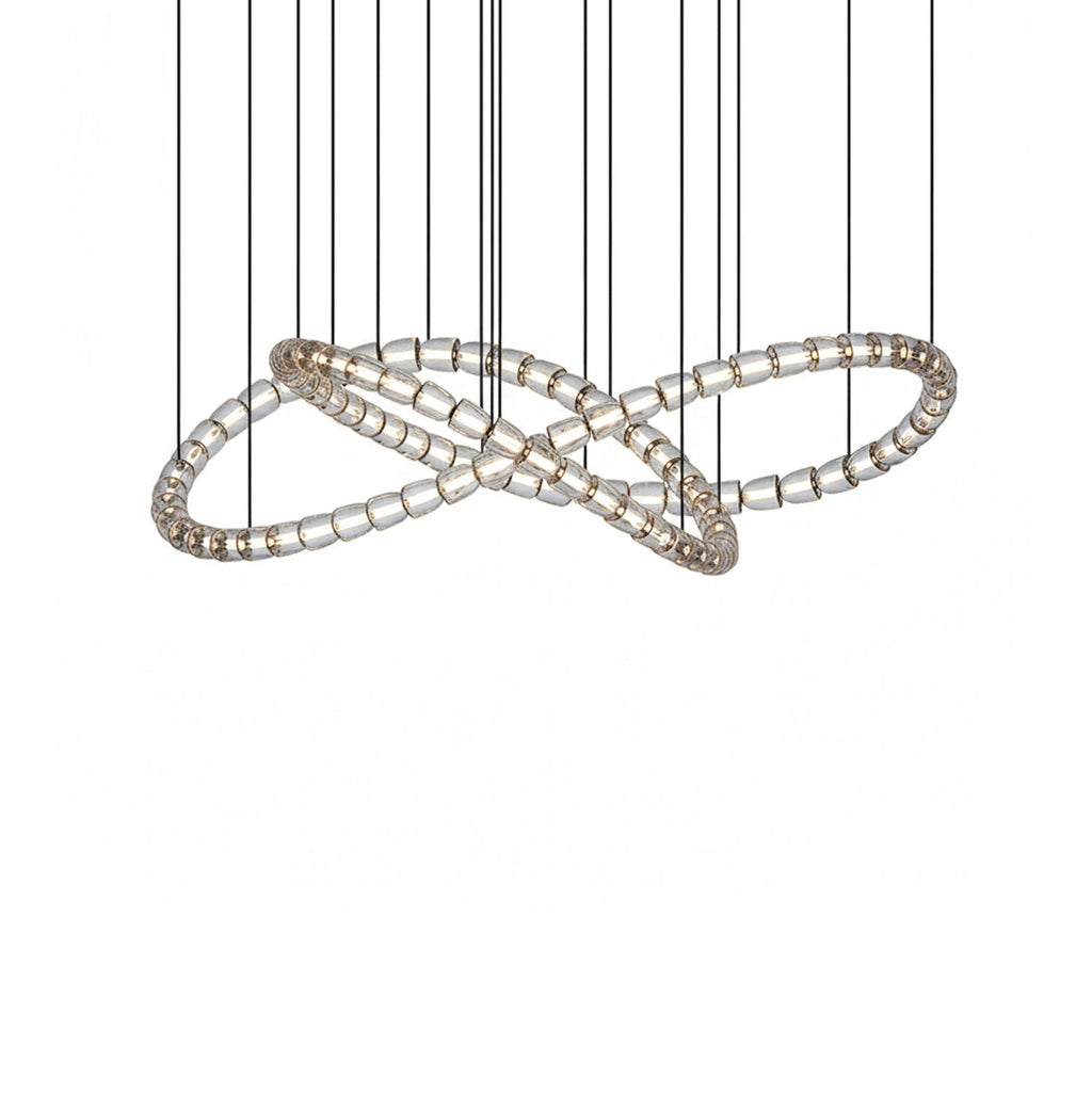 Elegant The Gabriel Infinity Loop LED Chandelier | Custom Size & Made-to-Order Lighting for Luxury Homes & Commercial