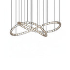 Elegant The Gabriel Infinity Loop LED Chandelier | Custom Size & Made-to-Order Lighting for Luxury Homes & Commercial