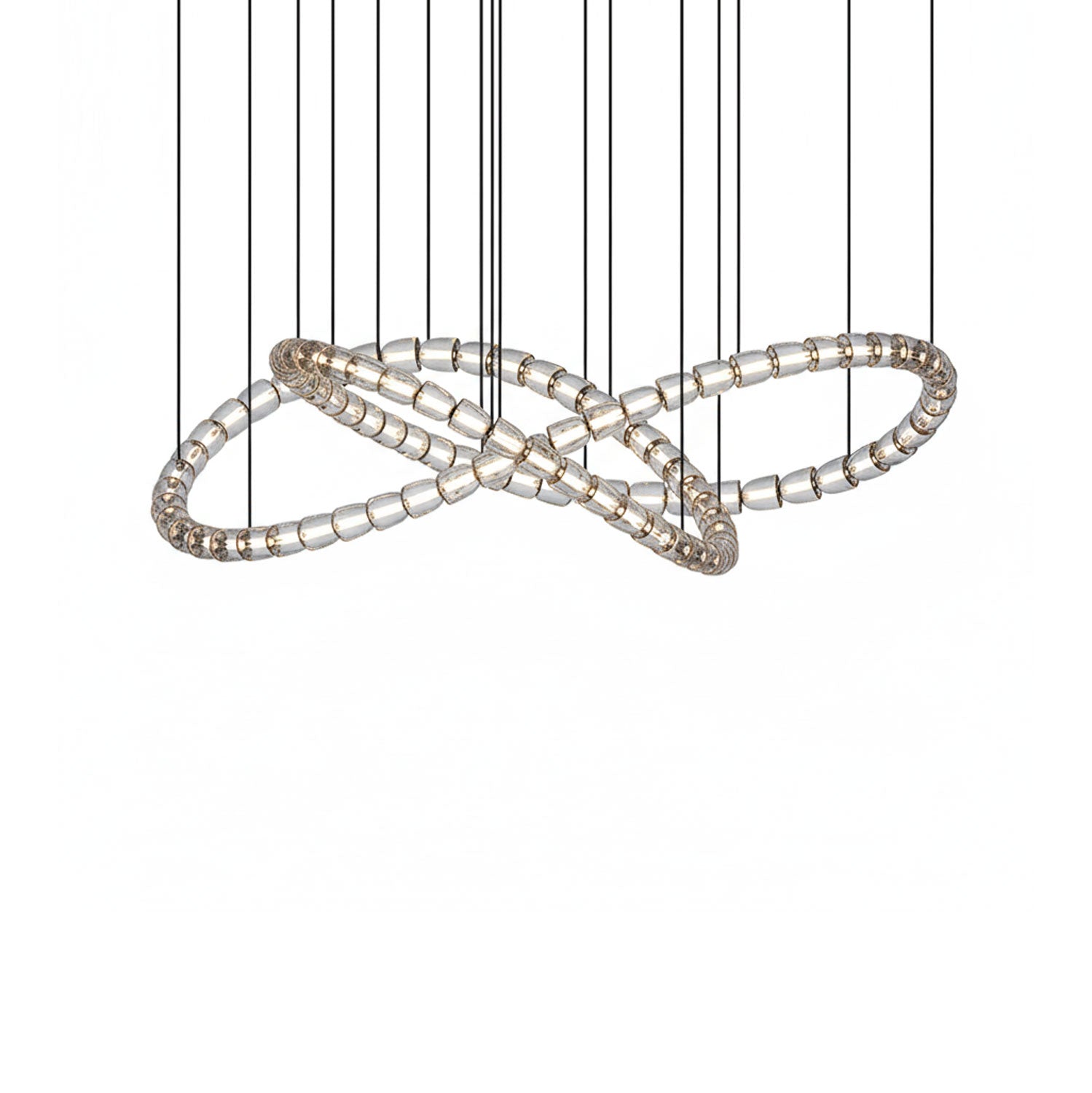 Elegant The Gabriel Infinity Loop LED Chandelier | Custom Size & Made-to-Order Lighting for Luxury Homes & Commercial