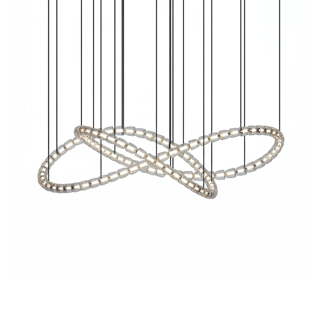 Elegant The Gabriel Infinity Loop LED Chandelier | Custom Size & Made-to-Order Lighting for Luxury Homes & Commercial