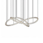 Elegant The Gabriel Infinity Loop LED Chandelier | Custom Size & Made-to-Order Lighting for Luxury Homes & Commercial