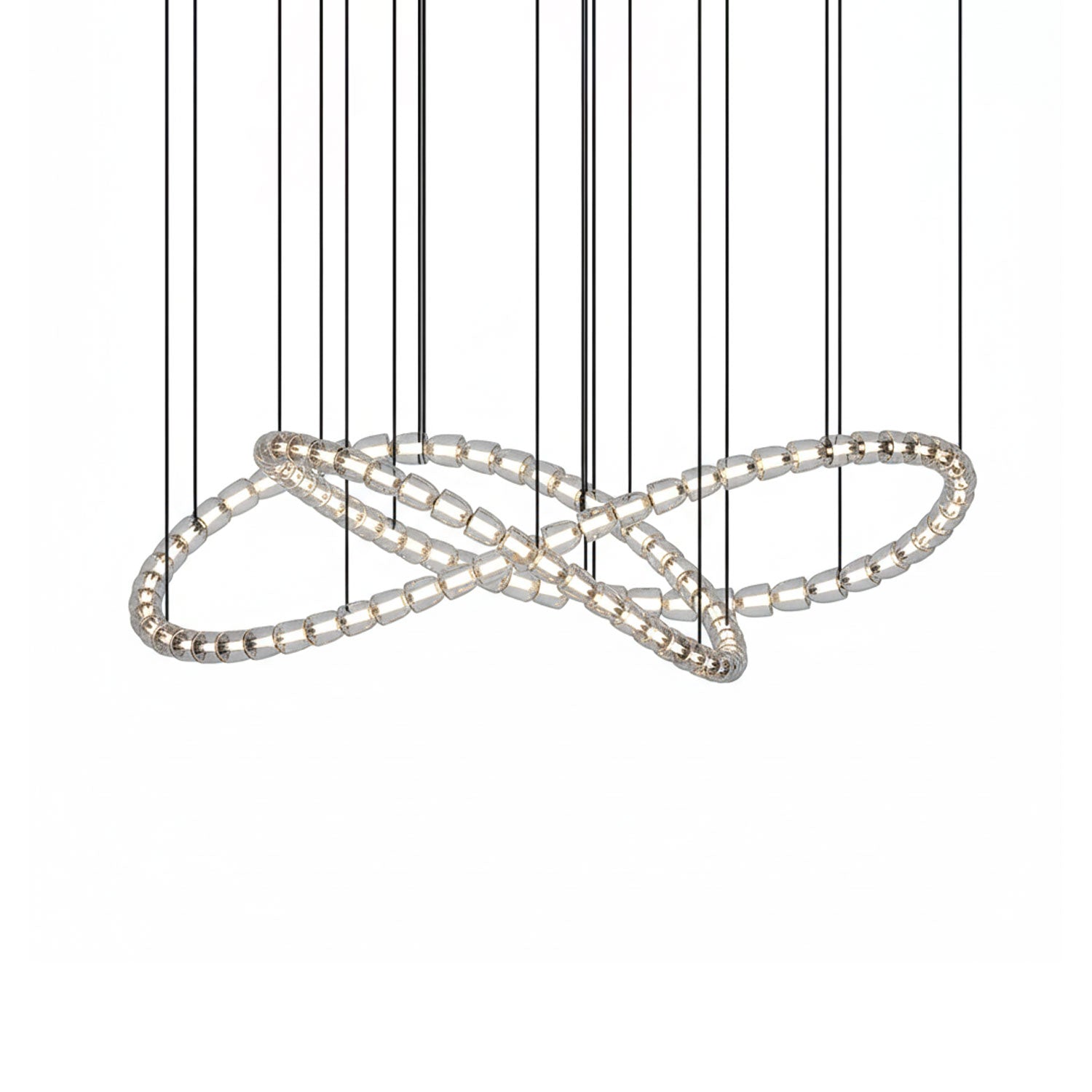 Elegant The Gabriel Infinity Loop LED Chandelier | Custom Size & Made-to-Order Lighting for Luxury Homes & Commercial