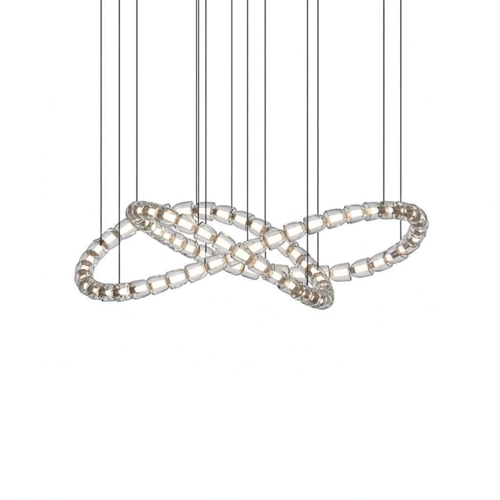 Elegant The Gabriel Infinity Loop LED Chandelier | Custom Size & Made-to-Order Lighting for Luxury Homes & Commercial
