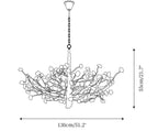 Gemstone Branch Chandelier with Artistic Design for Bedroom or Living Room by Bling Lighting Studio