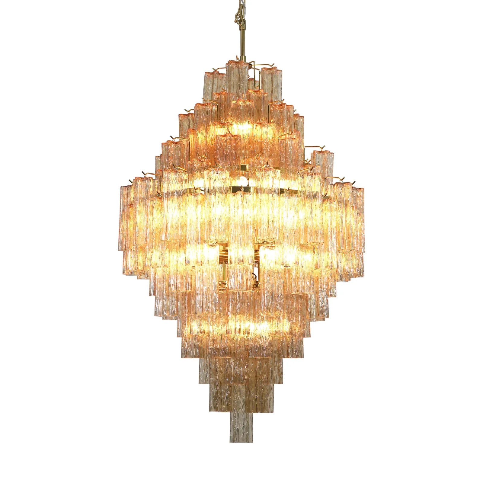 Star Shaped Glass Addis Diamond Chandelier by Bling Lighting Studio