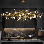 Albero Sculptural Gold Branch Chandelier by Bling Lighting Studio
