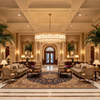 Grand Tiered Chandelier with Fluted Glass Rod