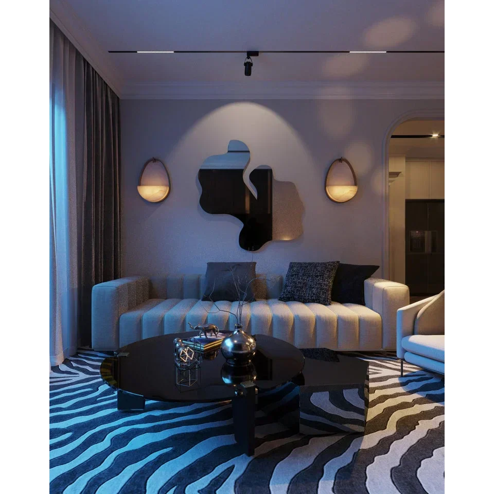 ORVEN HALF MOON SCONCES by Bling Lighting Studio