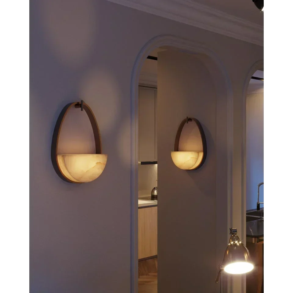 ORVEN HALF MOON SCONCES by Bling Lighting Studio