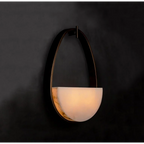 ORVEN HALF MOON SCONCES by Bling Lighting Studio