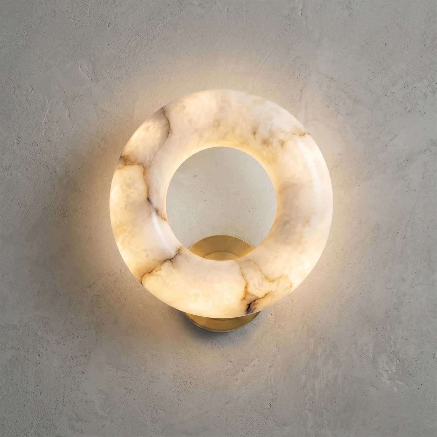 Halo Alabaster Wall Sconce