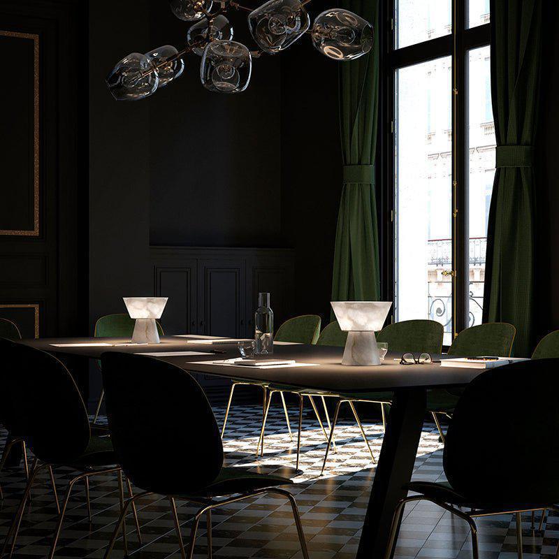 Henqet Alabaster Table Lamp by Bling Lighting Studio