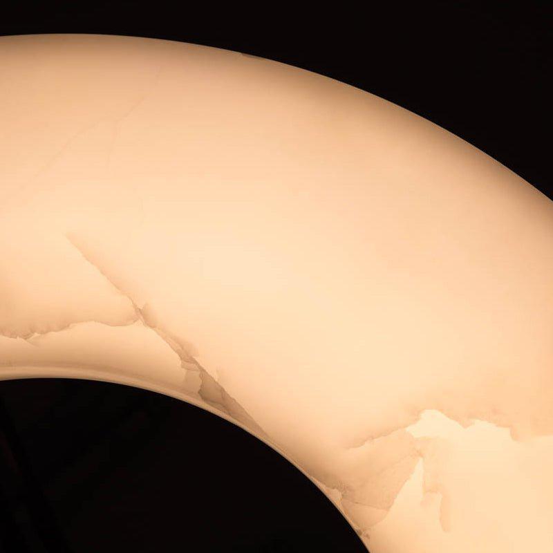 Glacera Round Alabaster Chandelier by Bling Lighting Studio