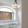 Glacera Round Alabaster Chandelier by Bling Lighting Studio