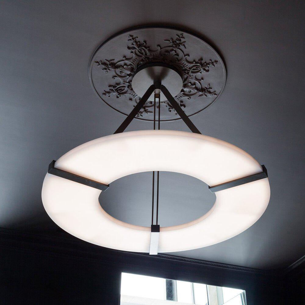 Glacera Round Alabaster Chandelier by Bling Lighting Studio