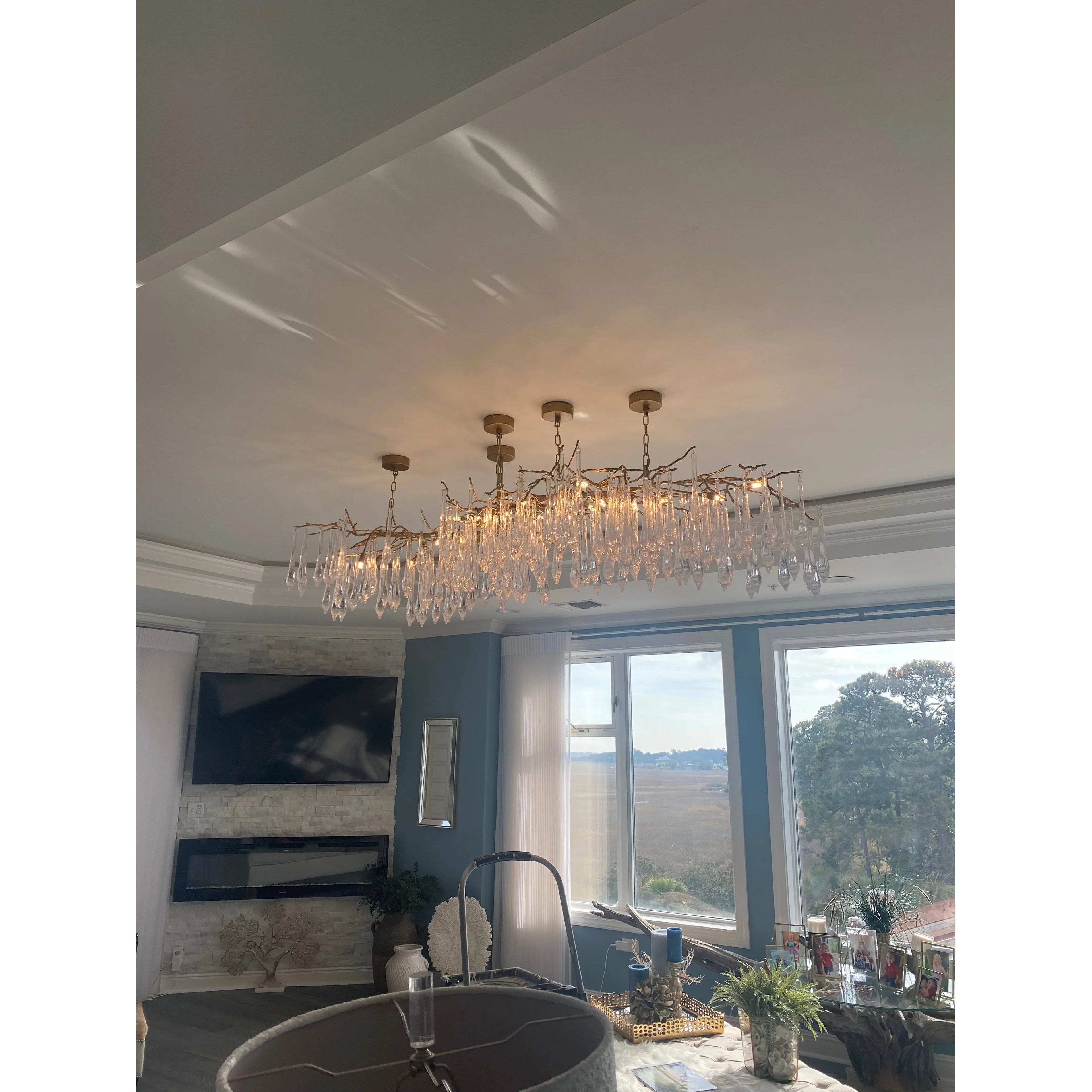 Livio Branching Hallway Chandelier by Bling Lighting Studio