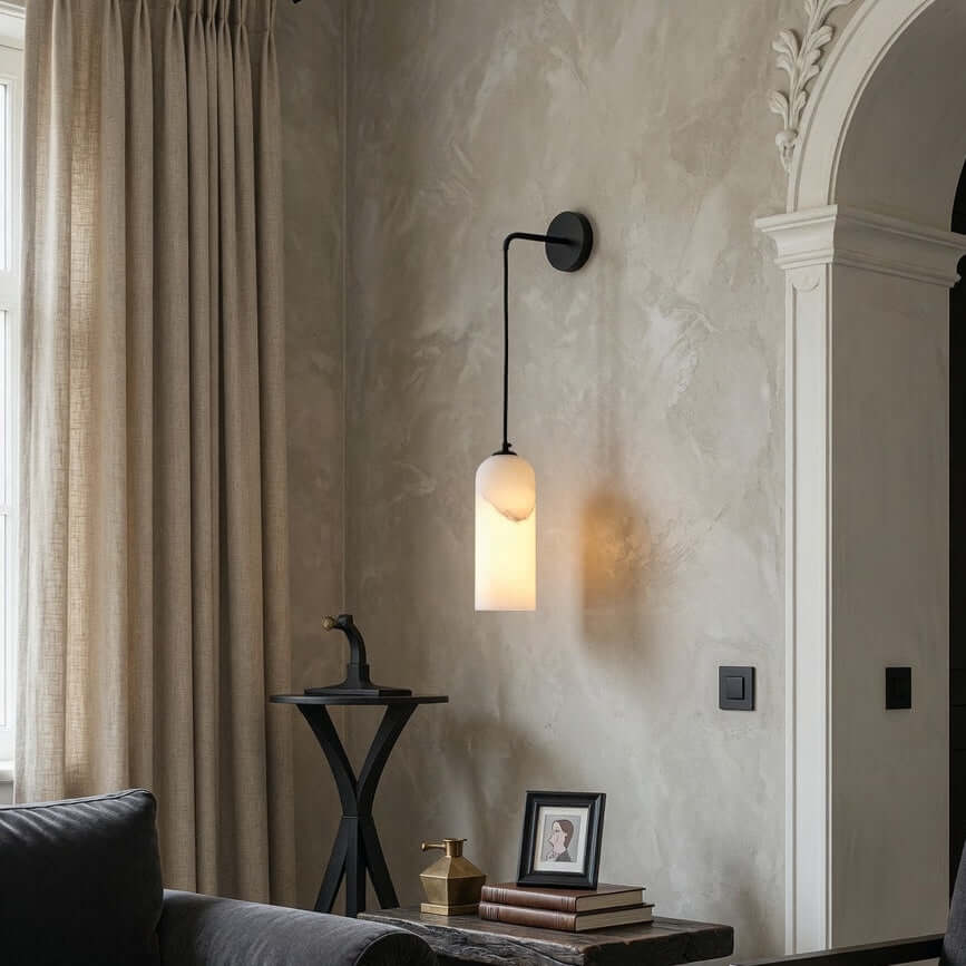 Mirasol Alabaster Wall Sconce