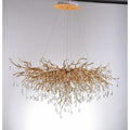 Lori Branch Brass Oval Teardrop Chandelier by Bling Lighting Studio