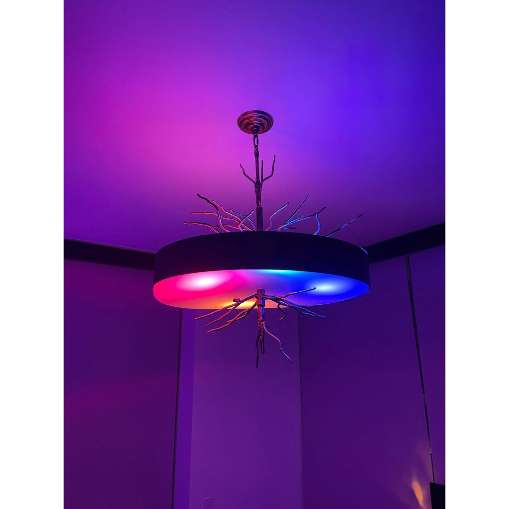 Organic Drum Branch Pendant Light by Bling Lighting Studio