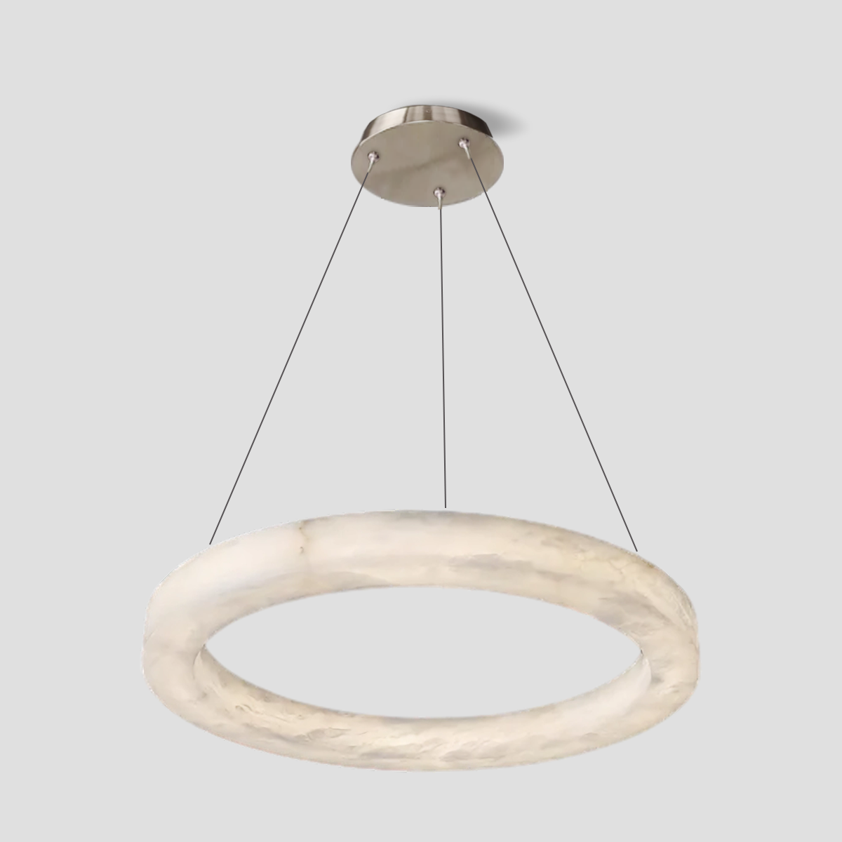 Glacera Alabaster Round Chandelier 19'' 27'' 36'' 60''D by Bling Lighting Studio