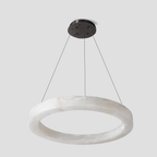 Glacera Alabaster Round Chandelier 19'' 27'' 36'' 60''D by Bling Lighting Studio