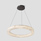 Glacera Alabaster Round Chandelier 19'' 27'' 36'' 60''D by Bling Lighting Studio