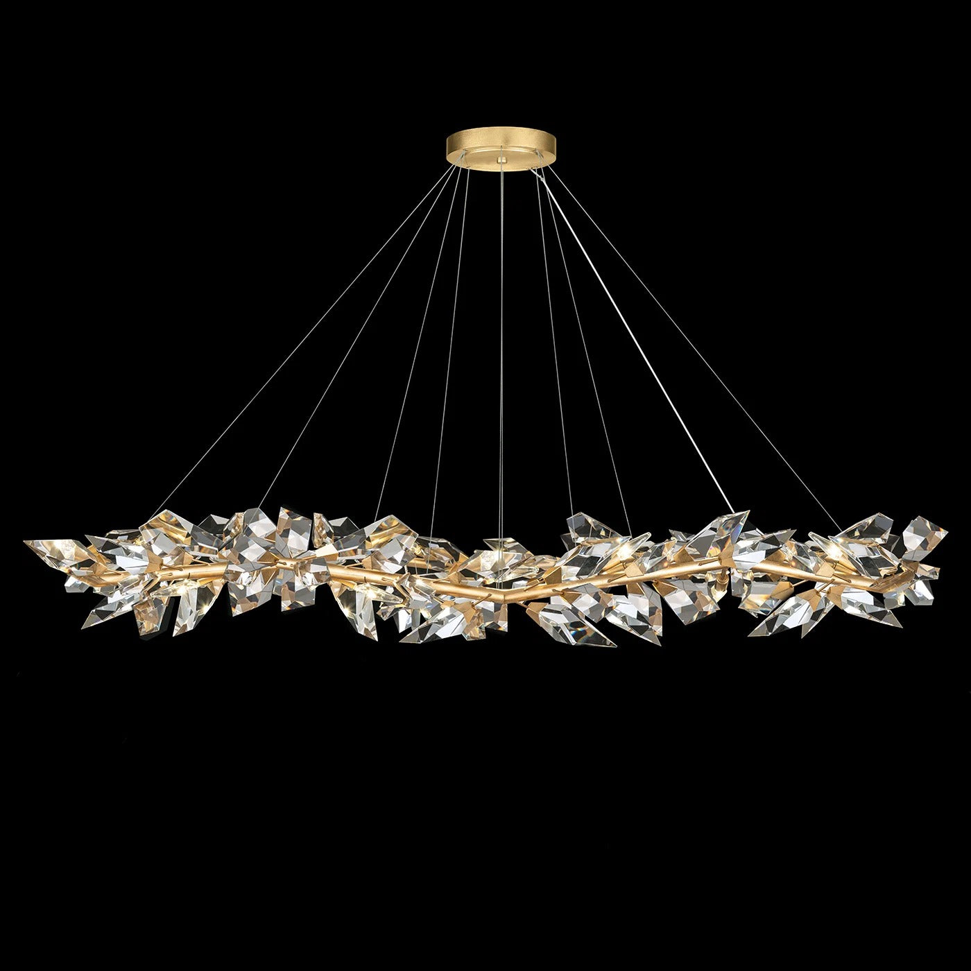 Foret 15 Light 71 inch Silver Pendant Ceiling Light