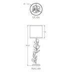 Foret 35.5 inch 100 watt Console Lamp Portable Light