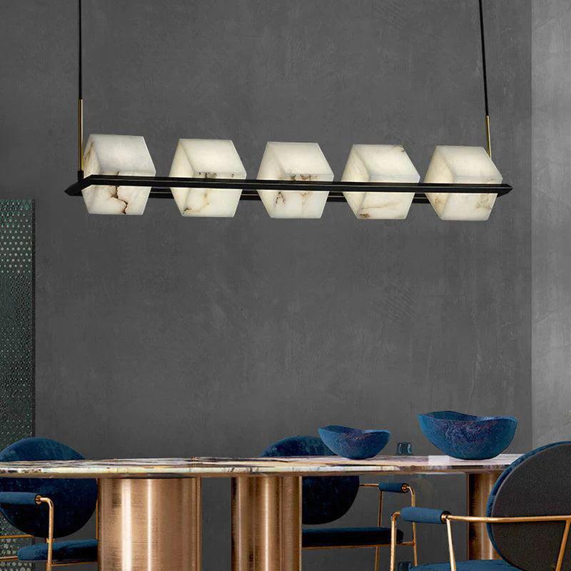 Lifang Alabaster Chandelier by Bling Lighting Studio