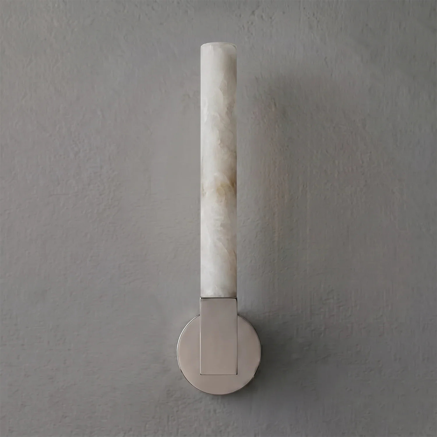 Linear Cylindrical Alabaster Wall Sconce