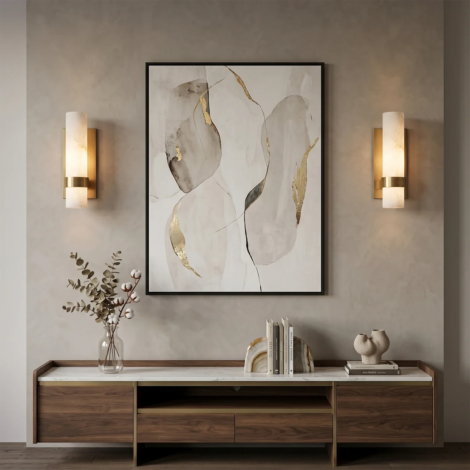Luxury Alabaster Wall Sconce