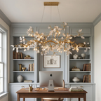 Luxury Glass Bloom Branch Chandelier