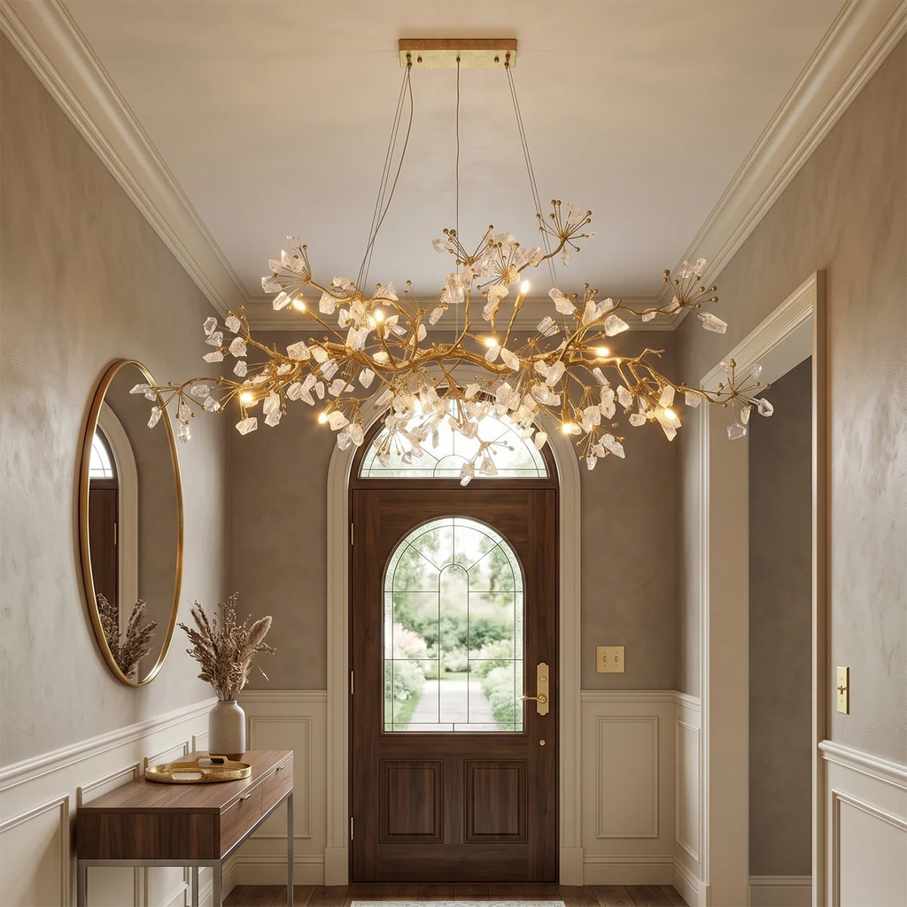 Luxury Glass Bloom Branch Chandelier