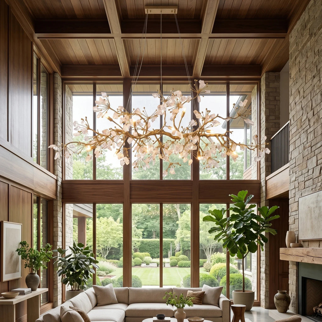 Luxury Glass Bloom Branch Chandelier