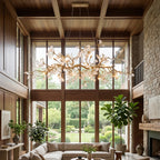 Luxury Glass Bloom Branch Chandelier