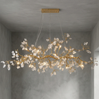 Luxury Glass Bloom Branch Chandelier