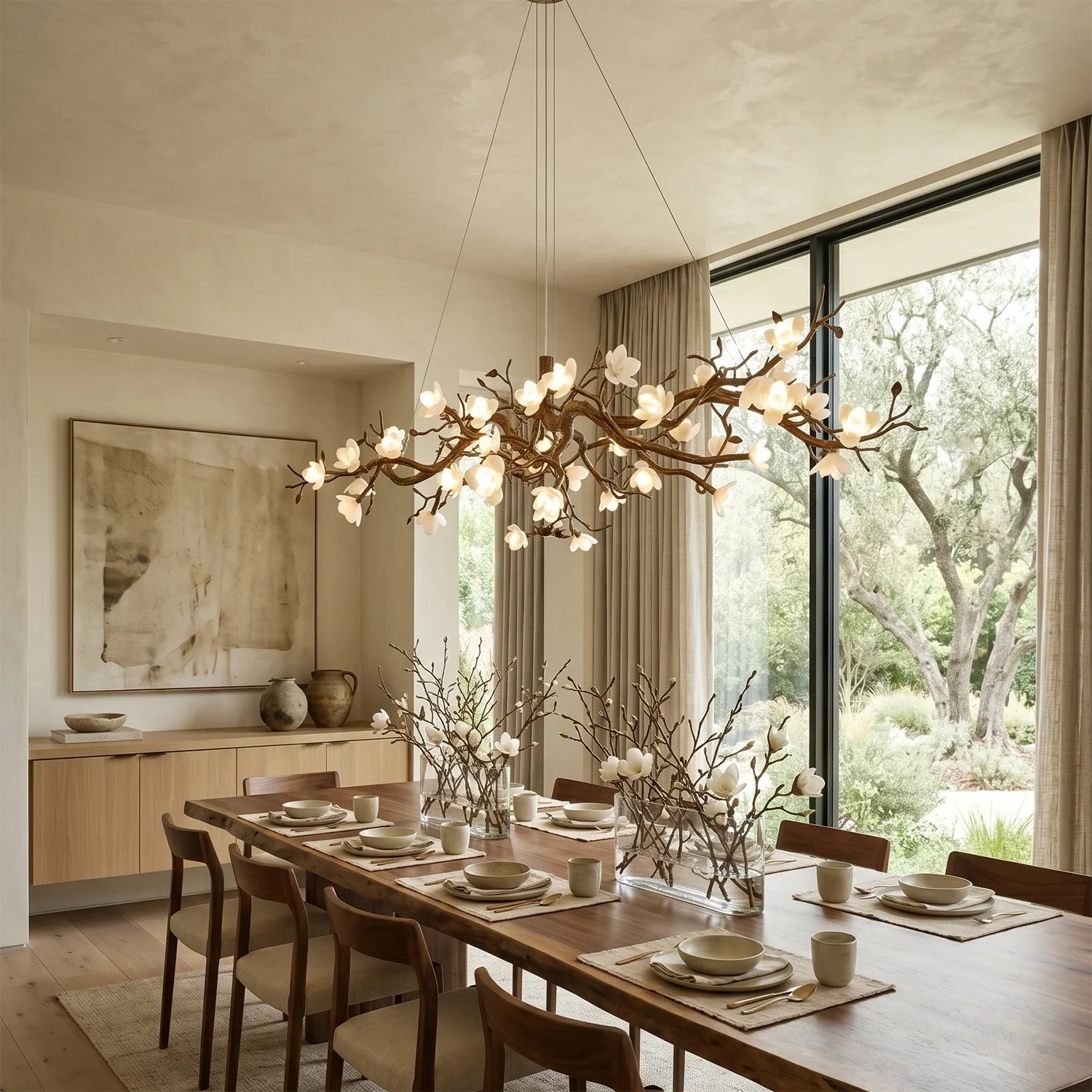 Magnolia Luxury Floral Branch Chandelier