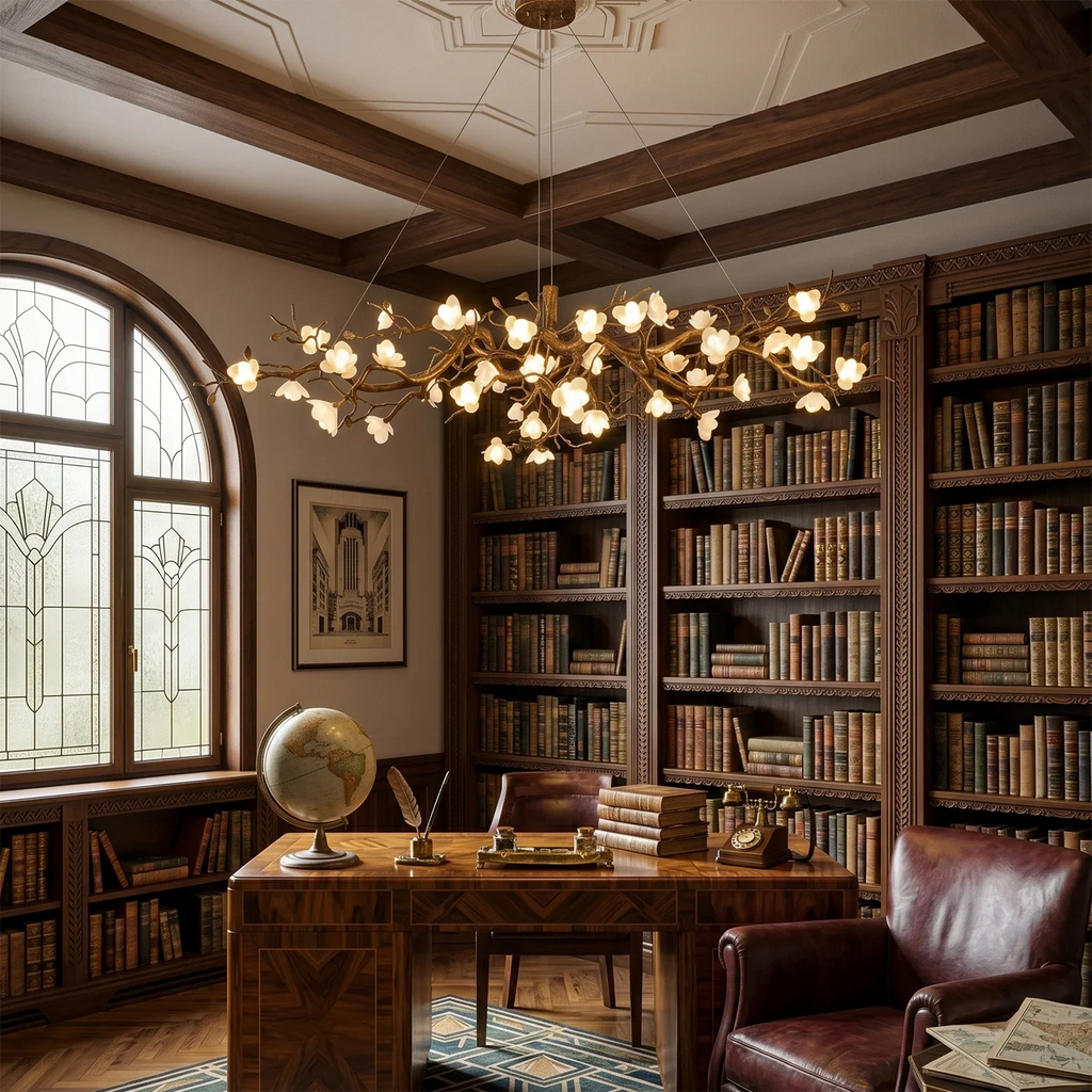Magnolia Luxury Floral Branch Chandelier