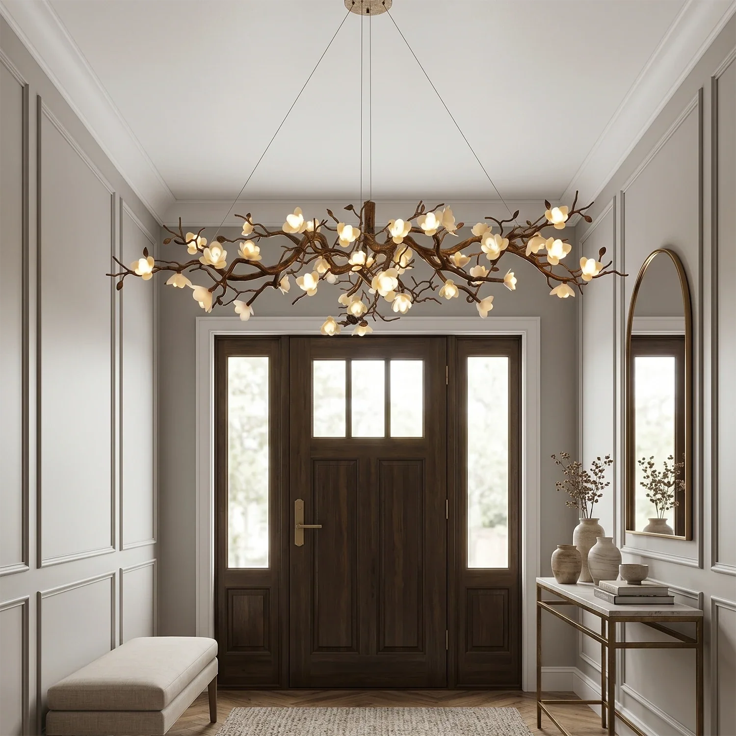 Magnolia Luxury Floral Branch Chandelier