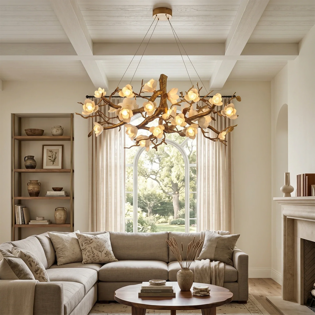 Magnolia Luxury Floral Branch Chandelier